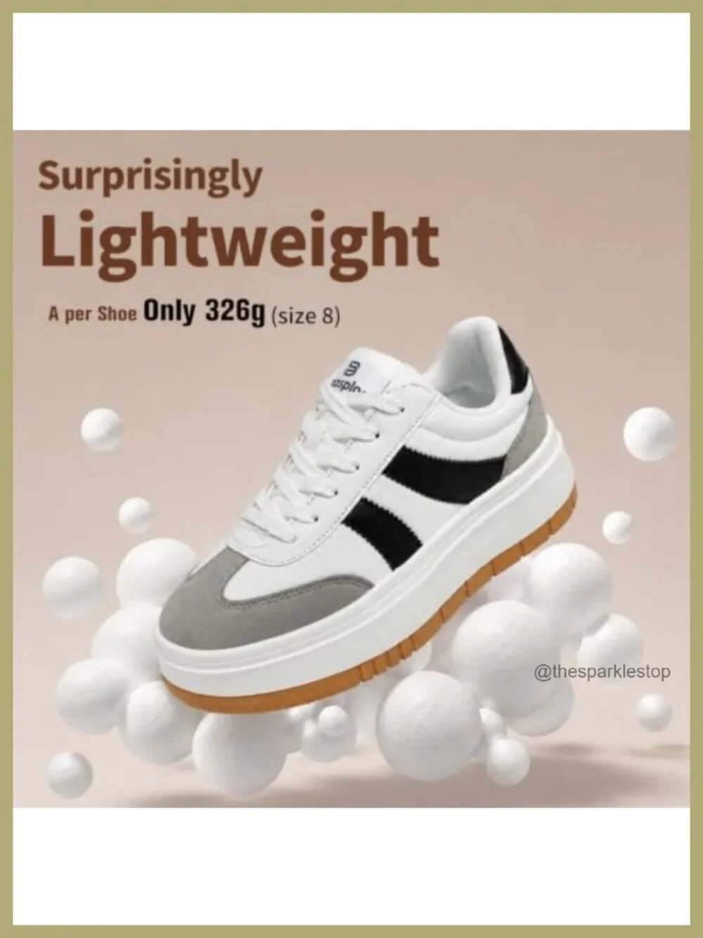 Women's Platform Fashion Sneakers Lightweight Faux Leather Oxford